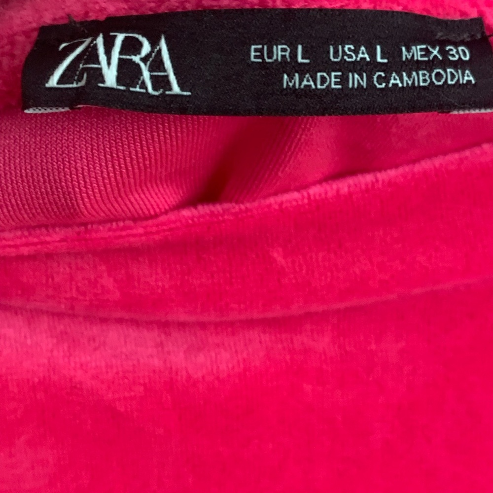 ZARA Bright Pink Top